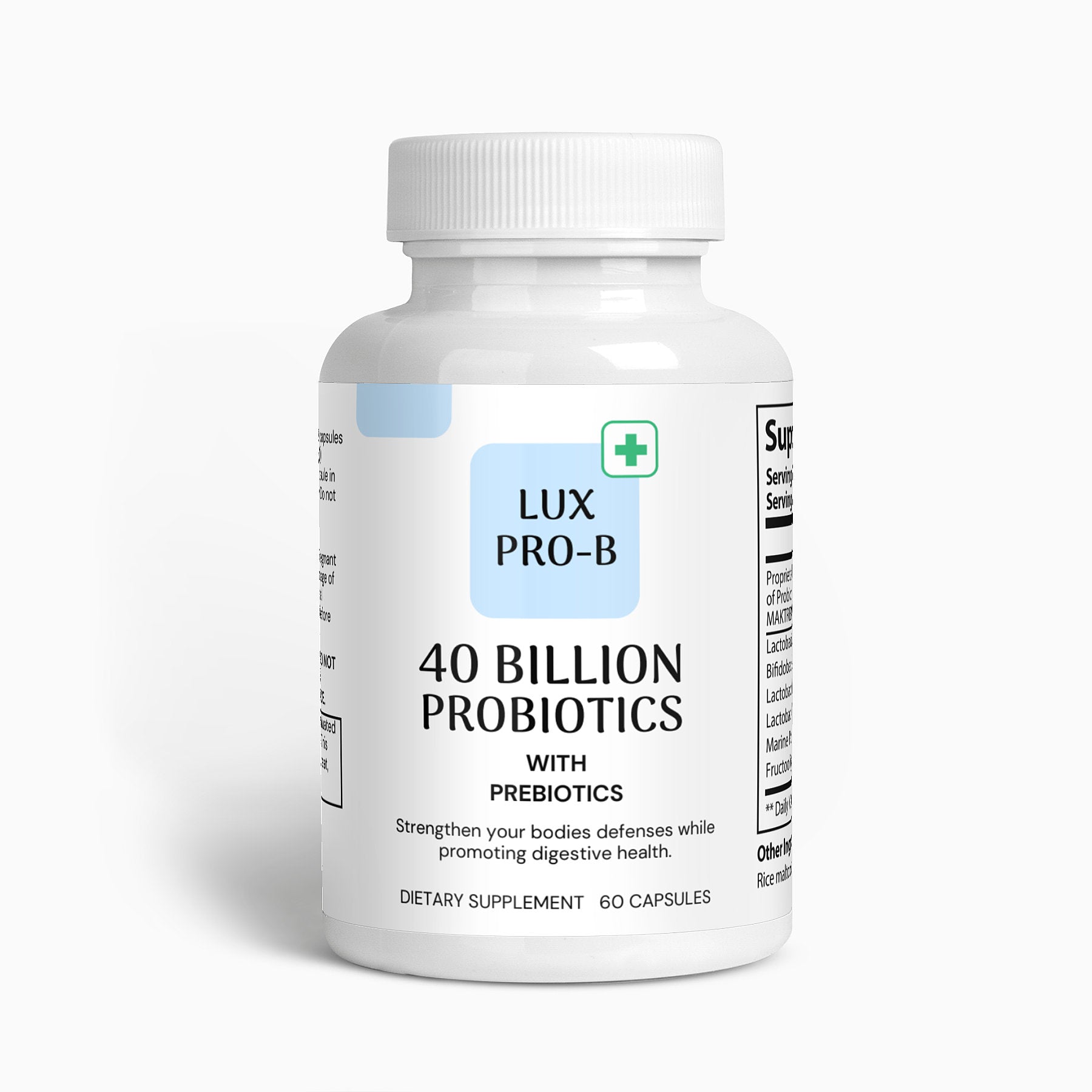 Lux Pro-B - 40 Billion Probiotics with Prebiotics